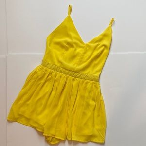 Backless Yellow Romper SMALL